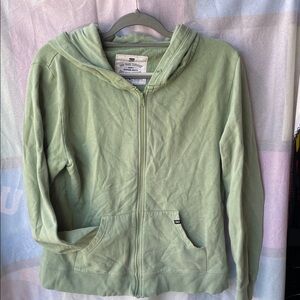 Pact Men’s Size L Green Zip-Up Hoodie
